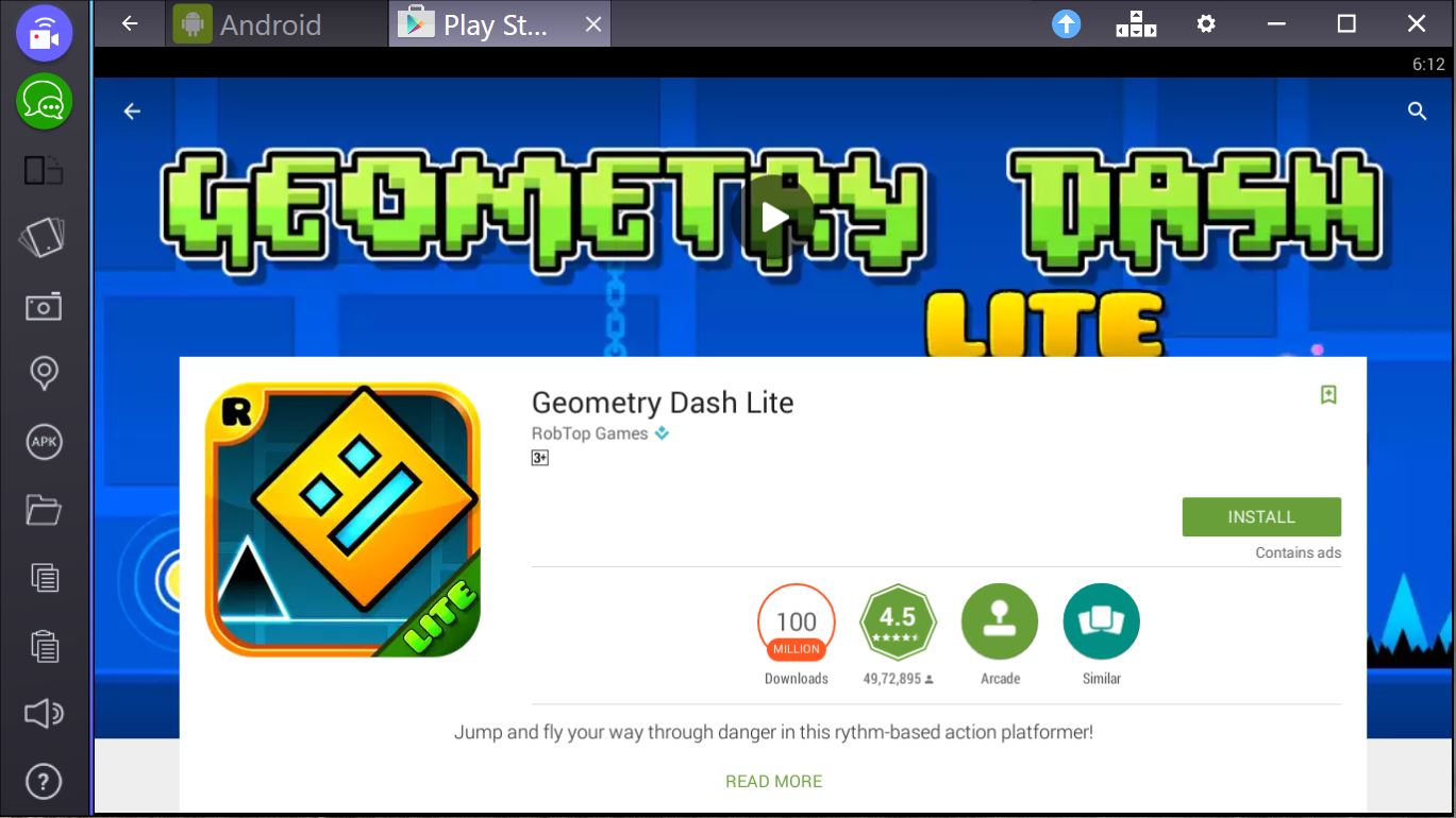 geometry dash free download on pc